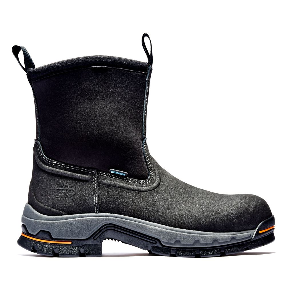 Botas de Trabajo Timberland Hombre Pro® Stockdale Alloy Toe Wellington Negras - Chile FIE-231980